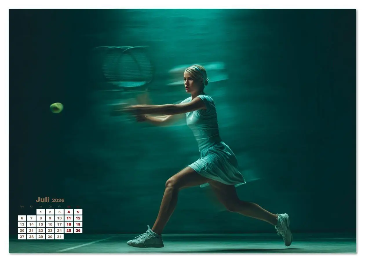 Bild: 9783516633139 | Aufschlag - Punkt - Applaus (Tischkalender 2026 DIN A5 quer),...
