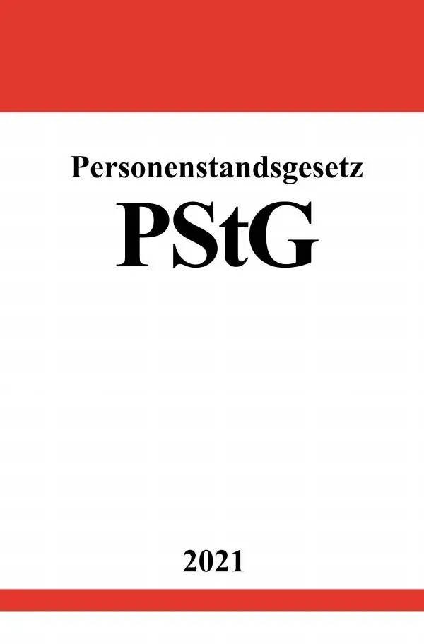 Cover: 9783754923139 | Personenstandsgesetz (PStG) | Ronny Studier | Taschenbuch | 60 S.