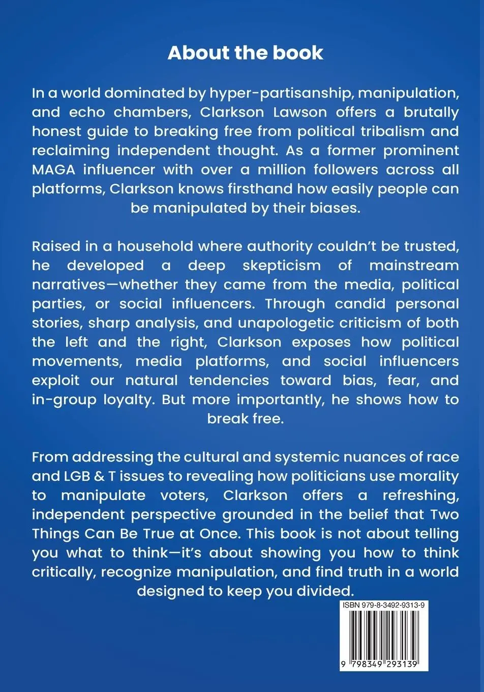 Rückseite: 9798349293139 | Two Things Can Be True at Once | Clarkson Lawson | Taschenbuch | 2025