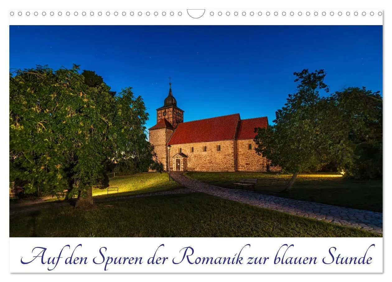 Cover: 9783457463239 | Auf den Spuren der Romanik zur blauen Stunde (Wandkalender 2026 DIN...