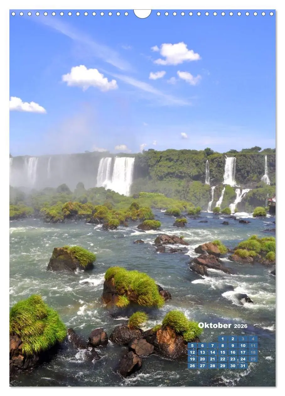 Bild: 9783516483239 | Wasserfälle Südamerikas - Iguazu Wasserfälle (Wandkalender 2026 DIN...