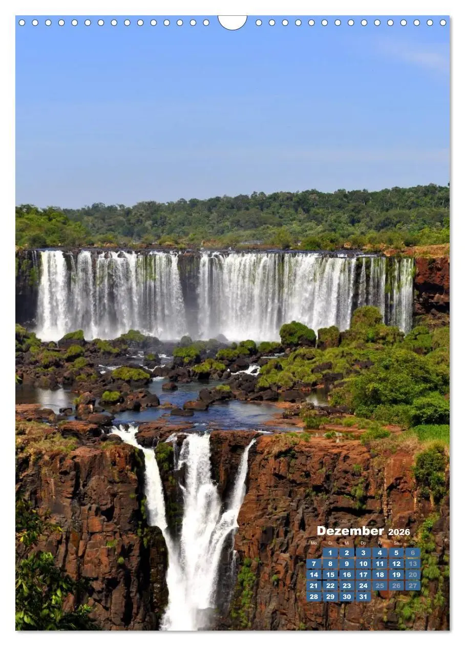 Bild: 9783516483239 | Wasserfälle Südamerikas - Iguazu Wasserfälle (Wandkalender 2026 DIN...