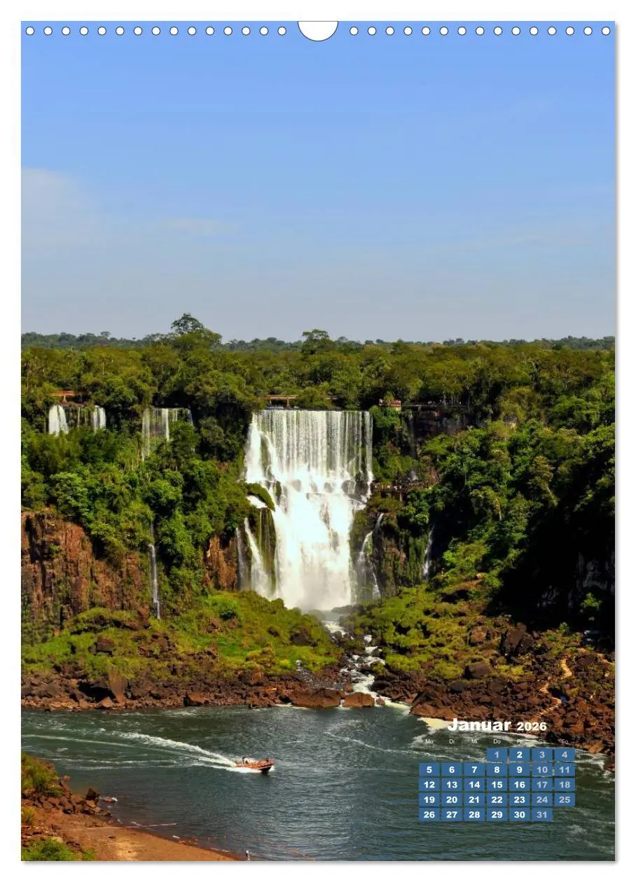 Bild: 9783516483239 | Wasserfälle Südamerikas - Iguazu Wasserfälle (Wandkalender 2026 DIN...