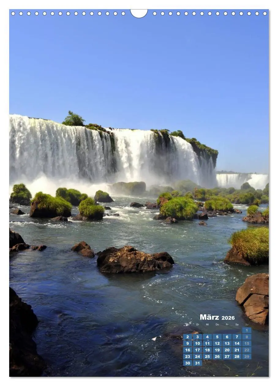 Bild: 9783516483239 | Wasserfälle Südamerikas - Iguazu Wasserfälle (Wandkalender 2026 DIN...