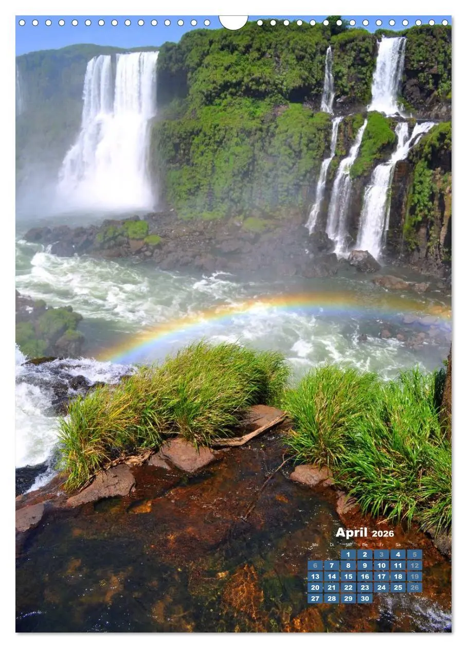 Bild: 9783516483239 | Wasserfälle Südamerikas - Iguazu Wasserfälle (Wandkalender 2026 DIN...