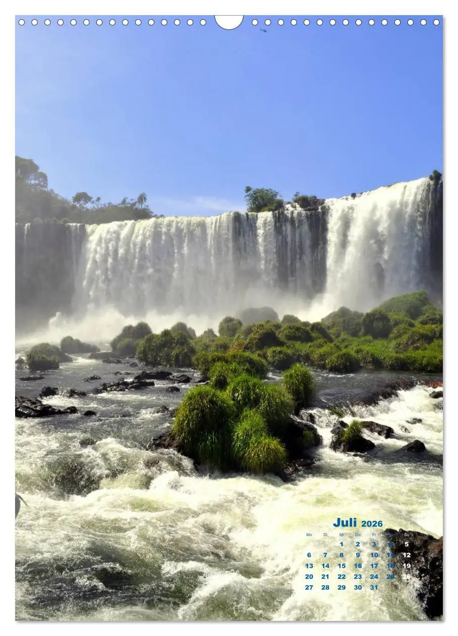 Bild: 9783516483239 | Wasserfälle Südamerikas - Iguazu Wasserfälle (Wandkalender 2026 DIN...