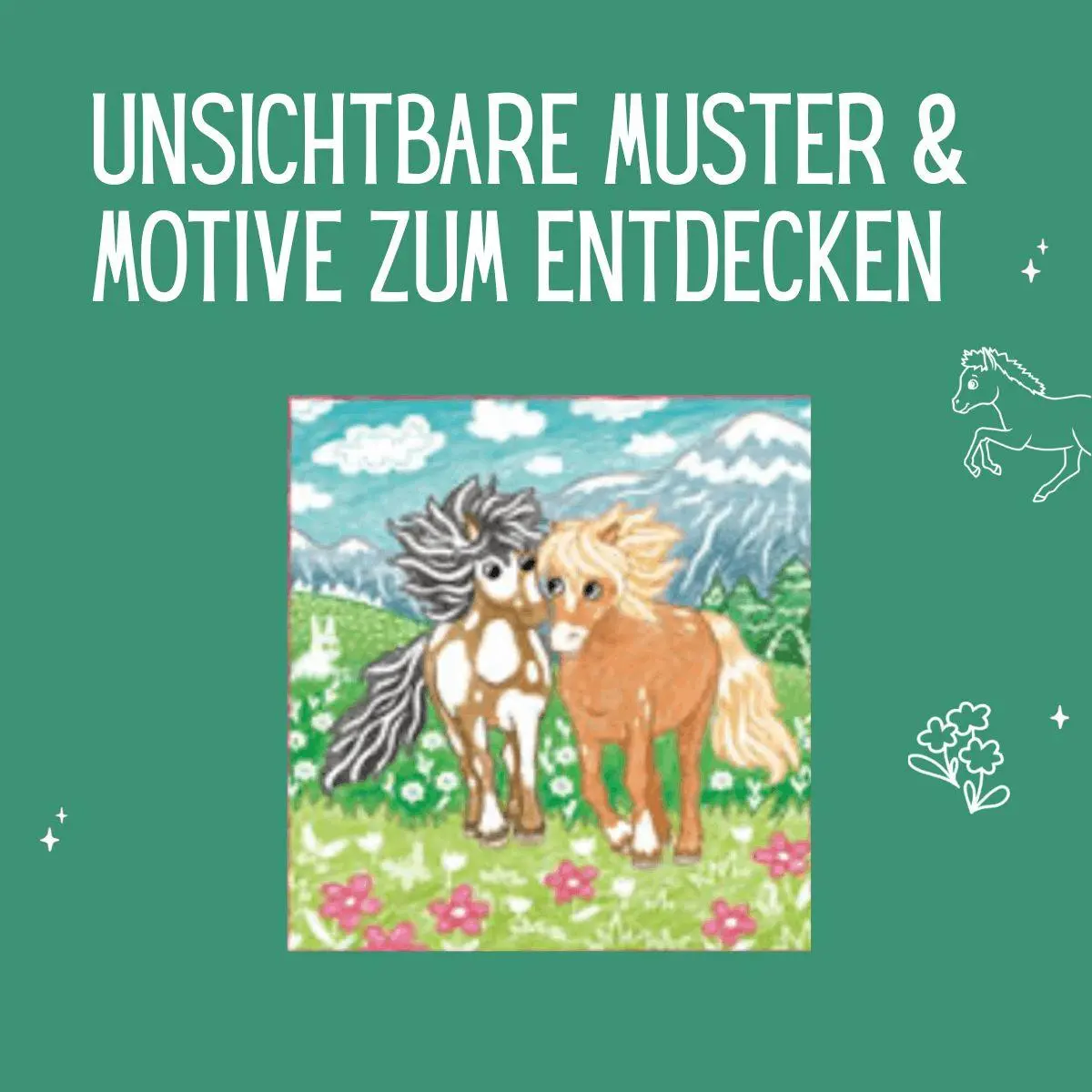 Bild: 9783735893239 | Zauberpapier Malbuch Pferde | Entdecke versteckte Muster und Motive!