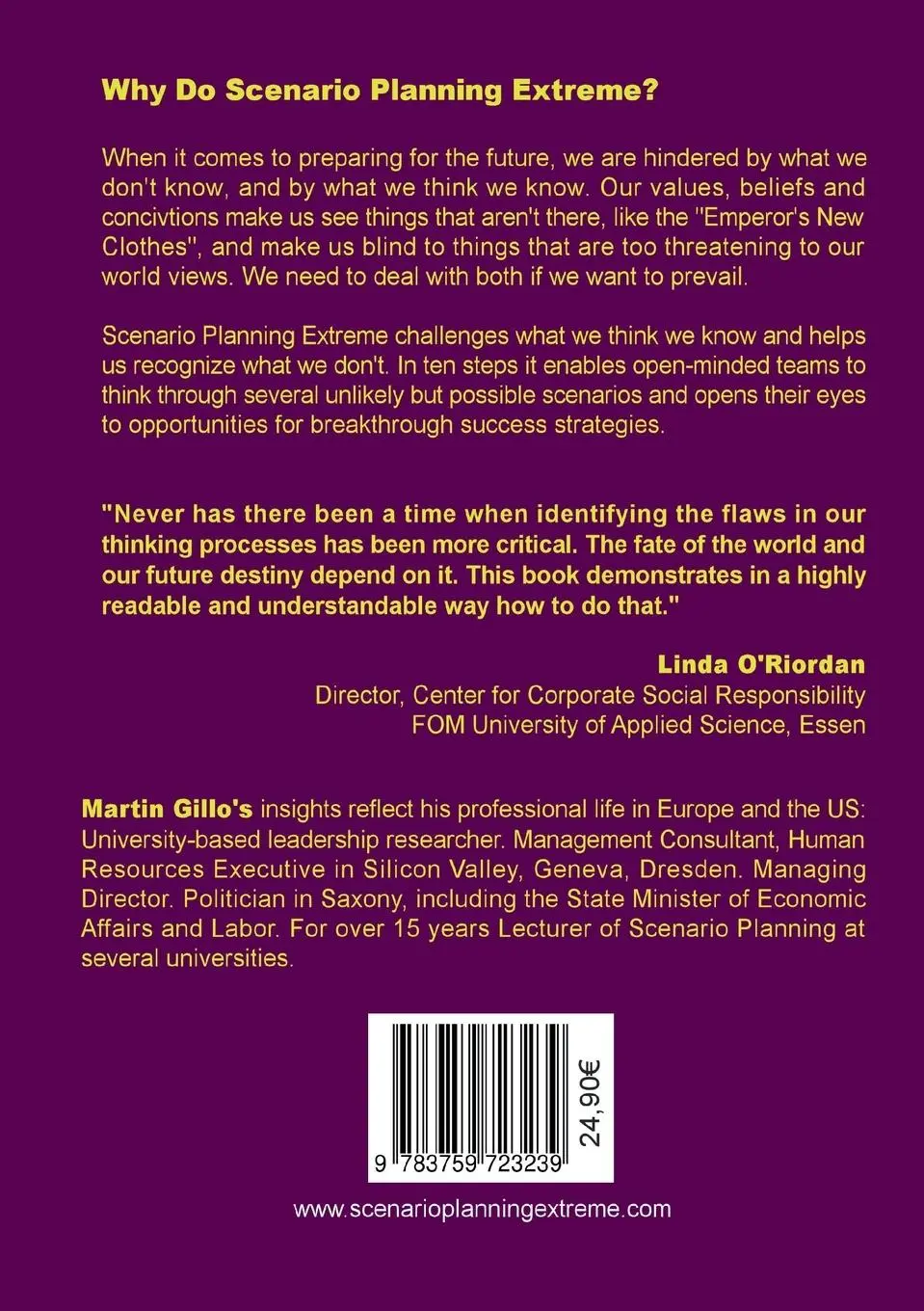 Rückseite: 9783759723239 | Scenario Planning Extreme | Martin Gillo | Taschenbuch | Englisch