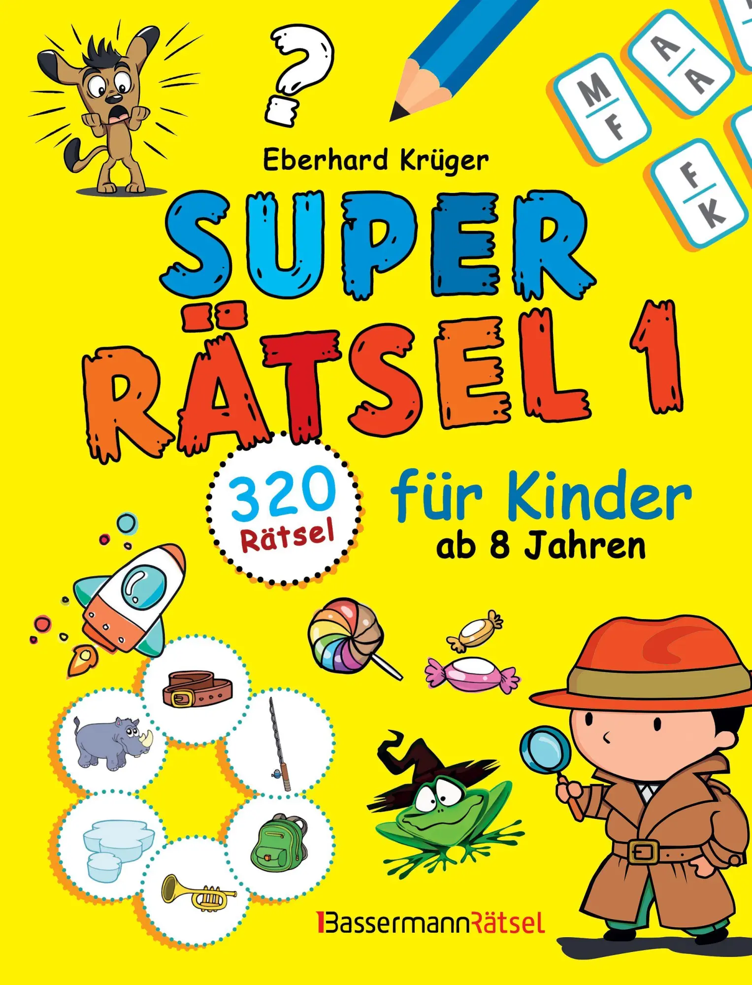 Cover: 9783809453239 | Superrätsel 1 für Kinder ab 8 Jahren - mit 320 Rätseln! | Krüger