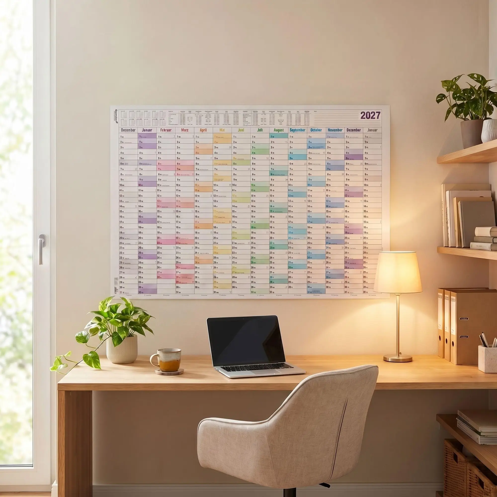 Bild: 4069095013339 | Jahresplaner XL Prisma 14 Mon 1 Stk. gerollt 2027 | KG | Kalender
