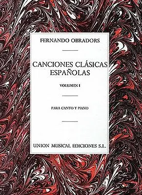 Cover: 9780711943339 | Canciones Clasicas Espanolas - Volumen I | Voice and Piano | Obradors