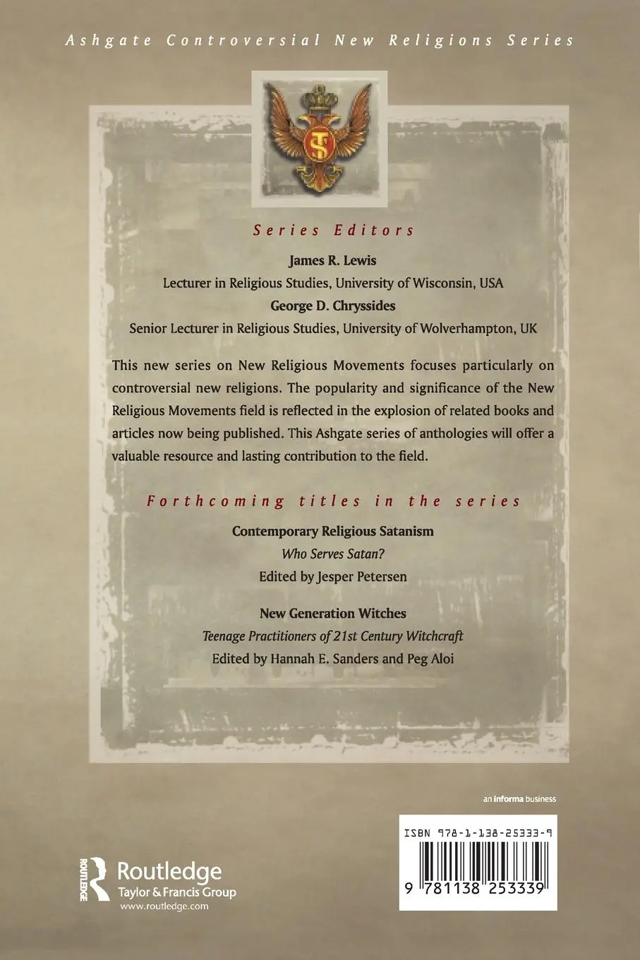 Rückseite: 9781138253339 | The Order of the Solar Temple | The Temple of Death | James R. Lewis