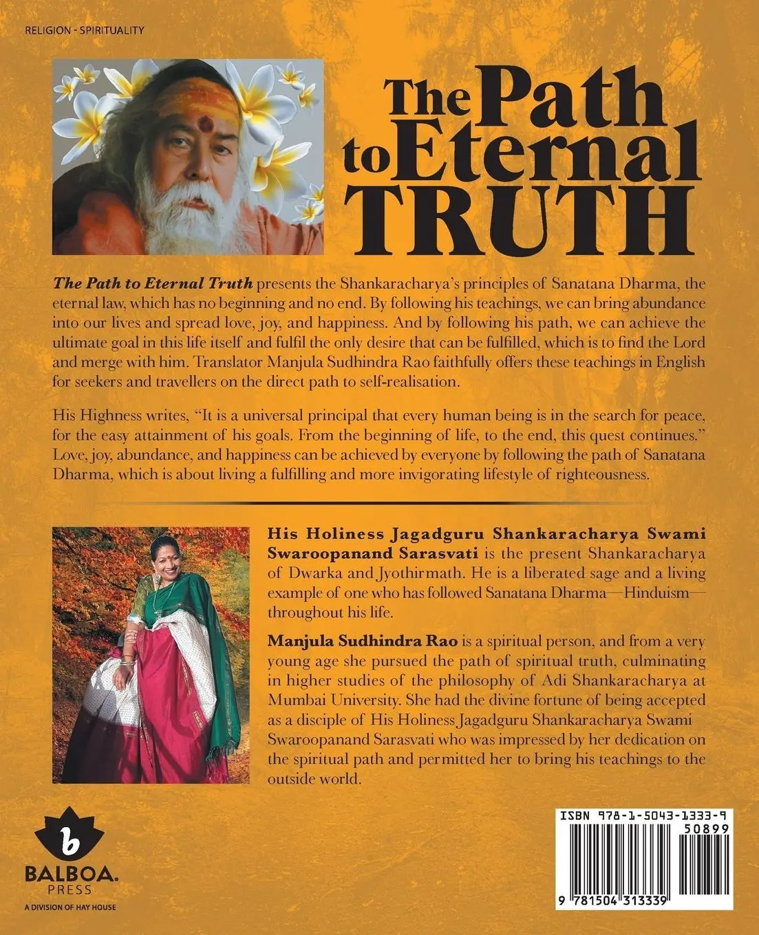 Rückseite: 9781504313339 | The Path to Eternal Truth | Manjula Sudhindra Rao | Taschenbuch | 2018