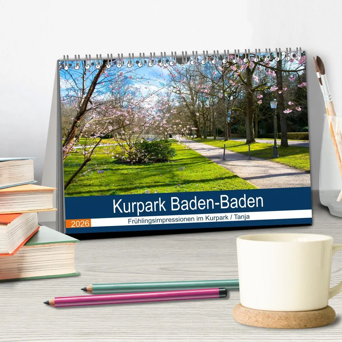 Bild: 9783457833339 | Kurpark Baden-Baden (Tischkalender 2026 DIN A5 quer), CALVENDO...