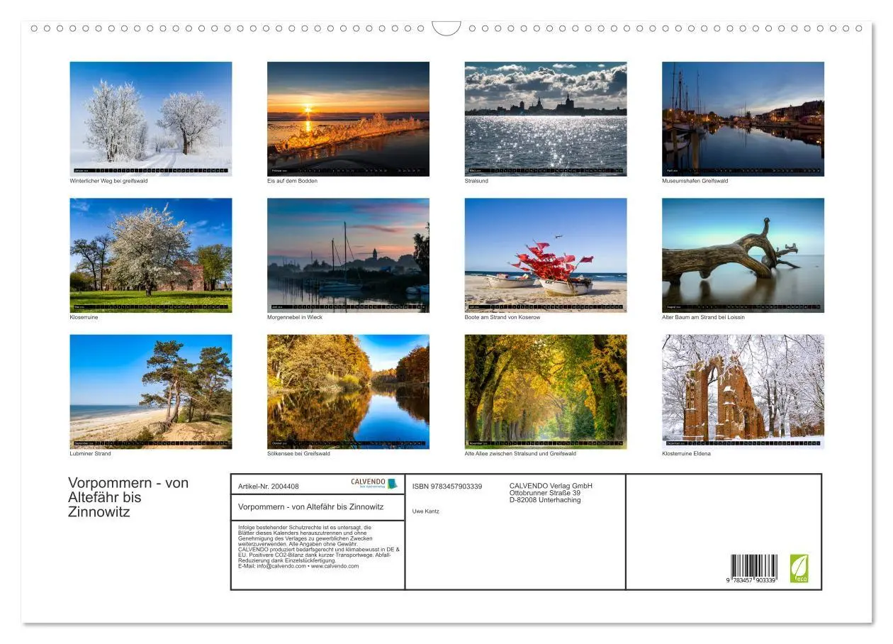 Bild: 9783457903339 | Vorpommern - von Altefähr bis Zinnowitz (Wandkalender 2026 DIN A2...