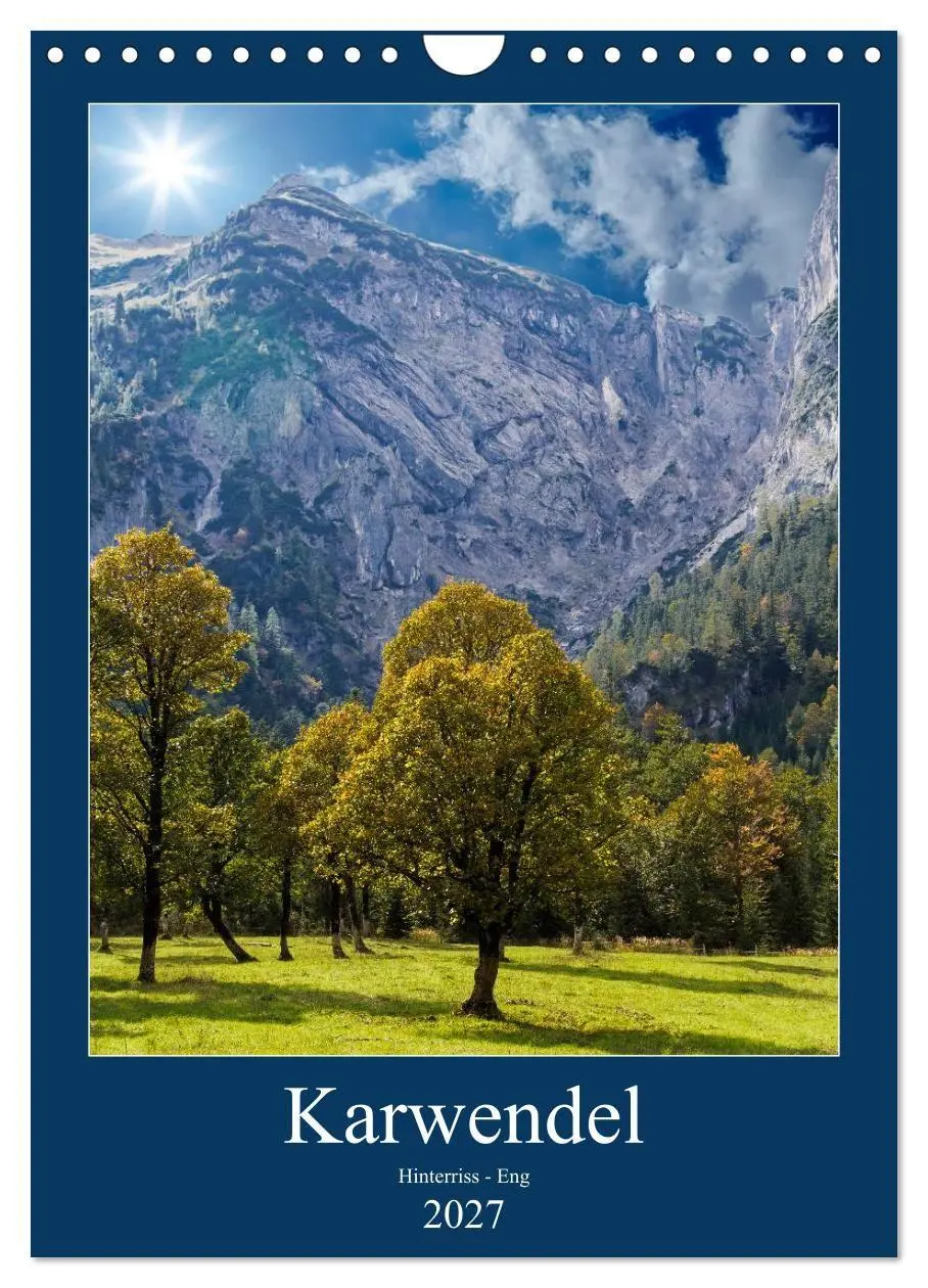 Cover: 9783594073339 | Karwendel - Hinterriss-Eng (Wandkalender 2027 DIN A4 hoch),...