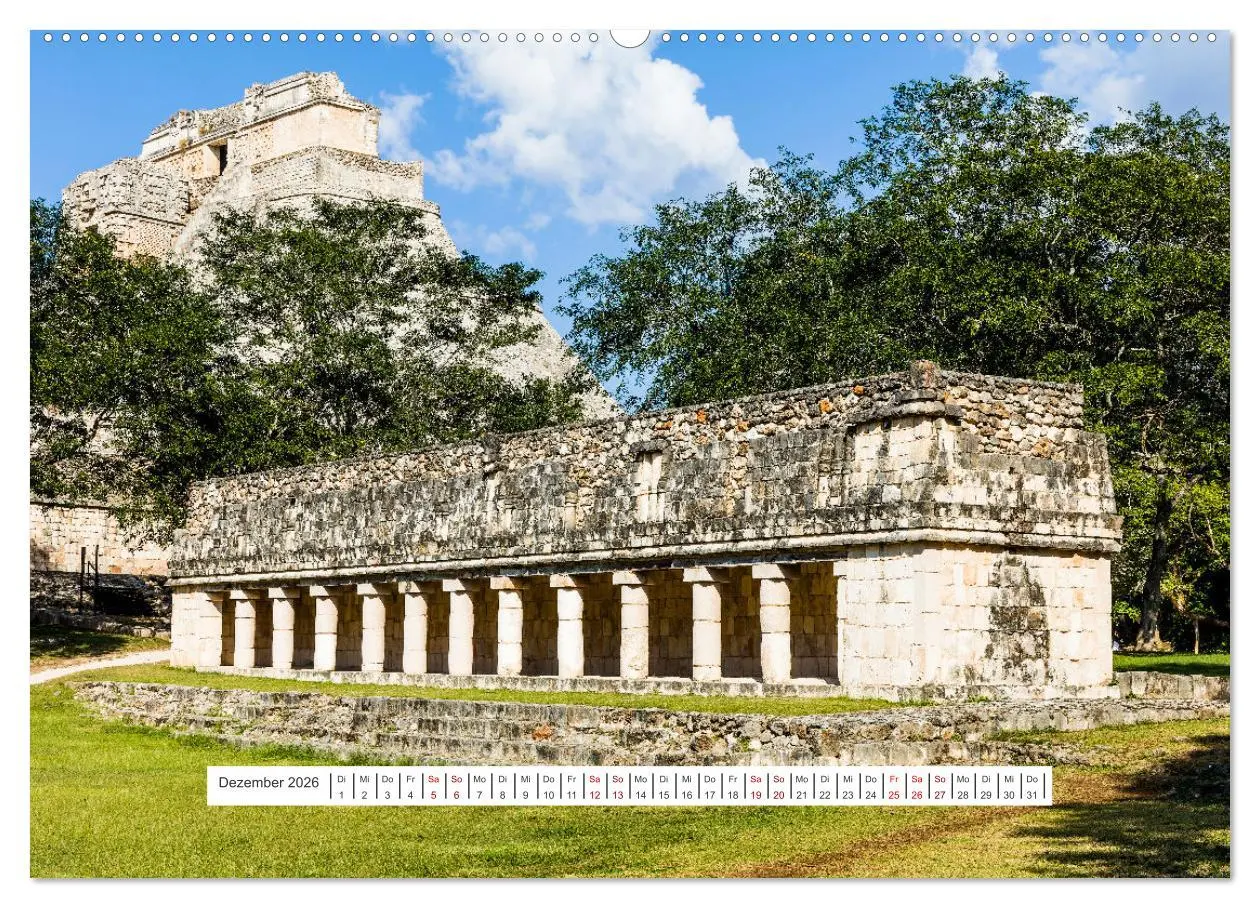 Bild: 9783457513439 | Yucatan-Bauwerke der MAYA (Wandkalender 2026 DIN A2 quer), CALVENDO...