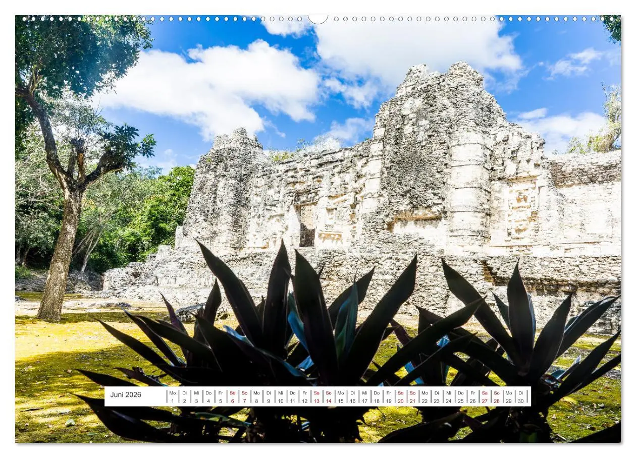 Bild: 9783457513439 | Yucatan-Bauwerke der MAYA (Wandkalender 2026 DIN A2 quer), CALVENDO...