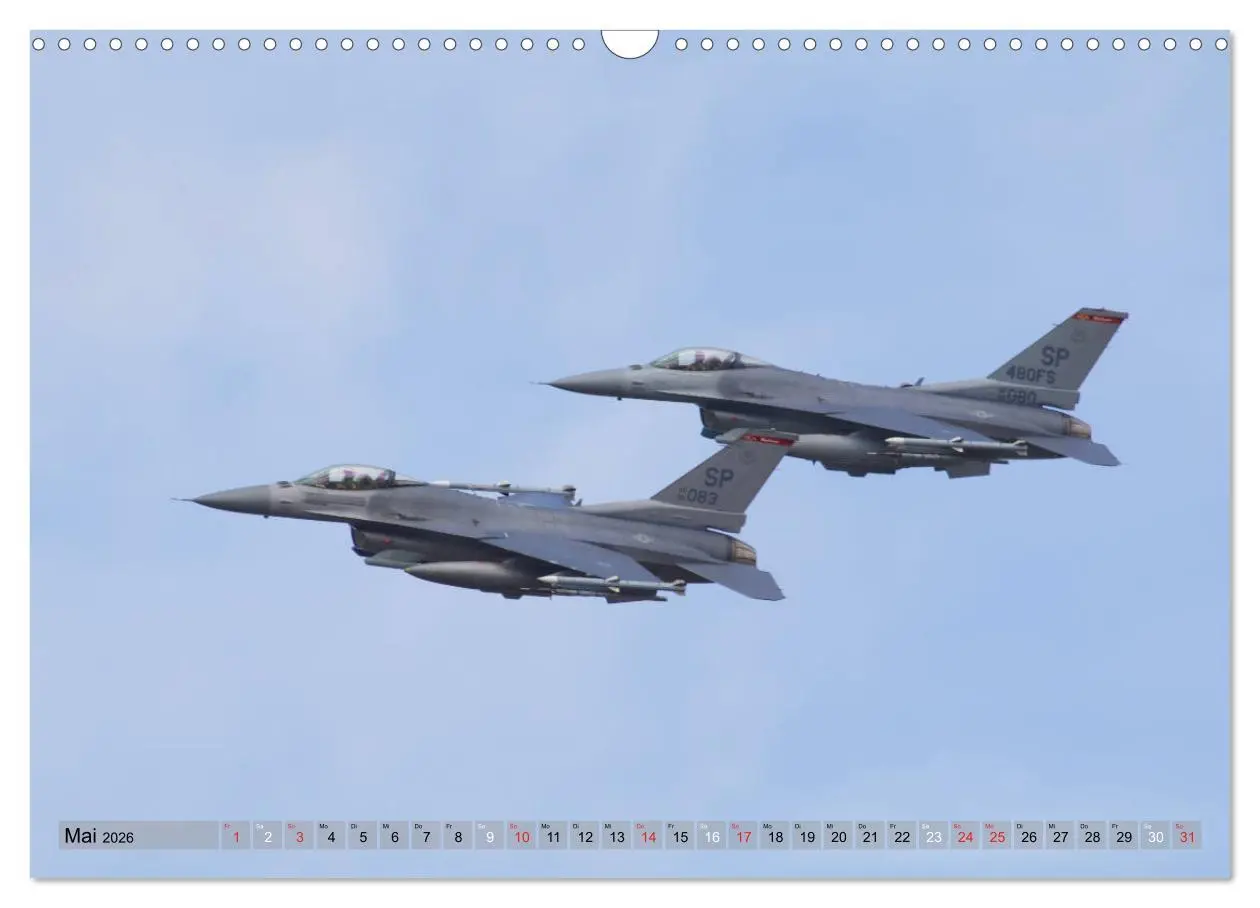 Bild: 9783457753439 | Militärjets General Dynamics F-16 Fighting Falcon (Wandkalender...