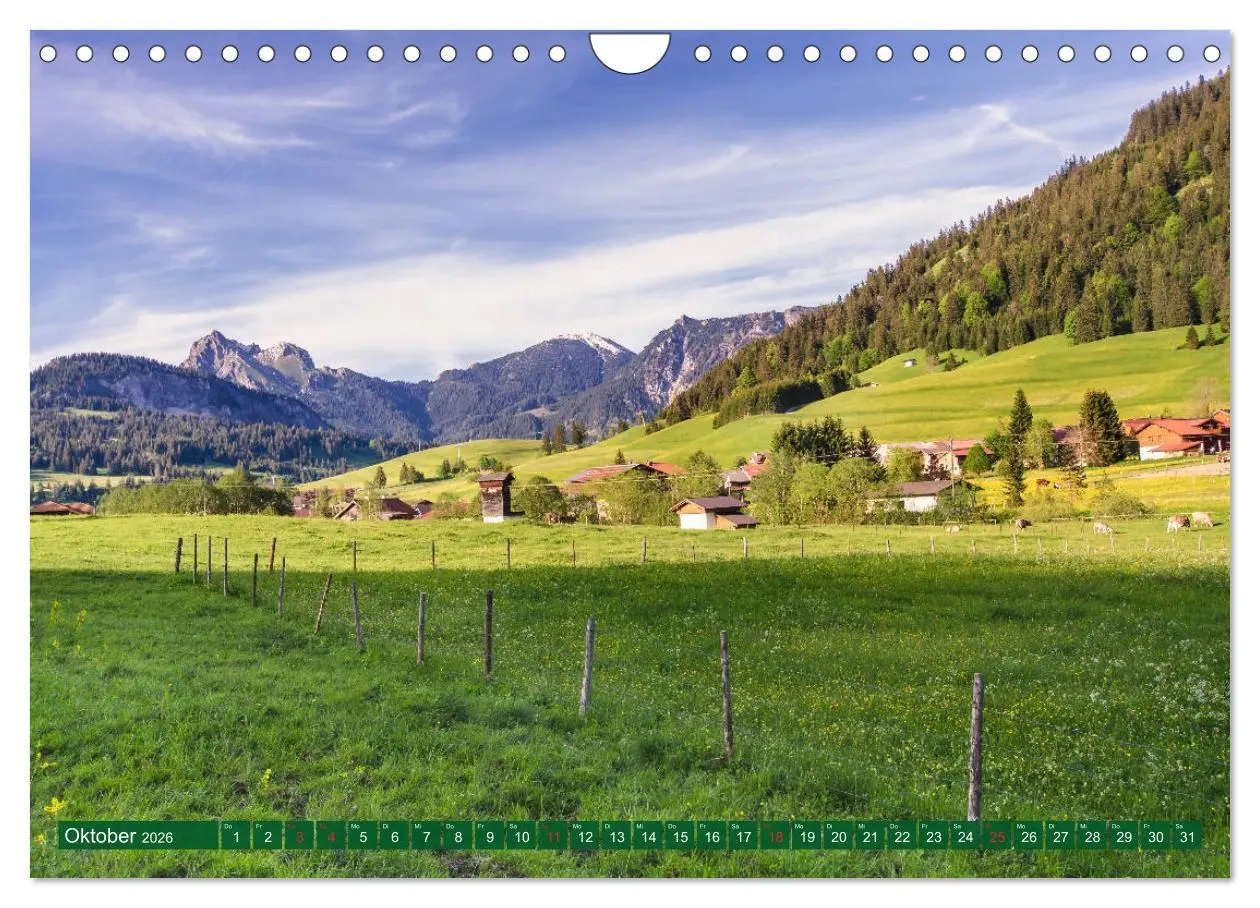 Bild: 9783457823439 | Tannheim und das Tal (Wandkalender 2026 DIN A4 quer), CALVENDO...