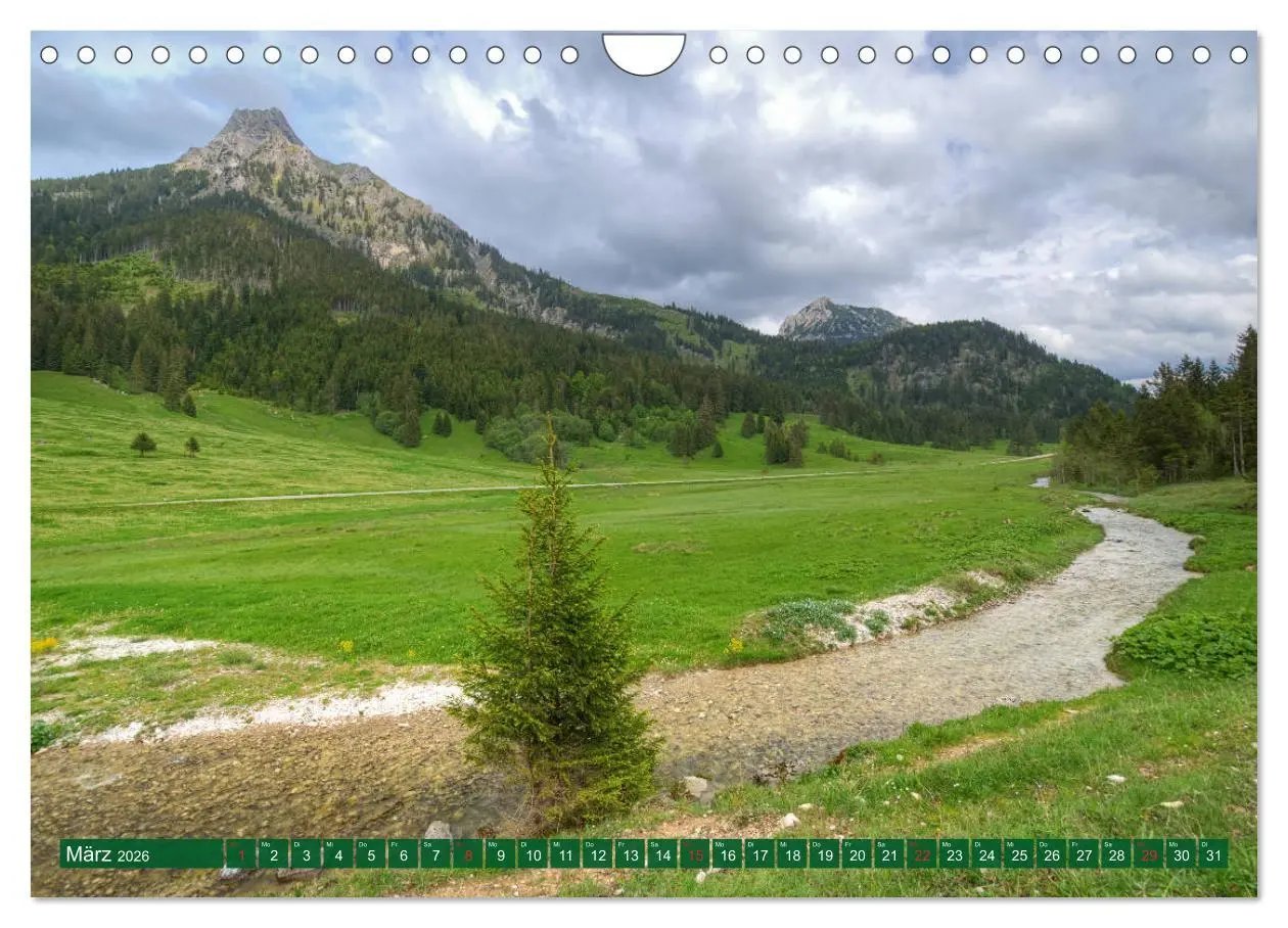 Bild: 9783457823439 | Tannheim und das Tal (Wandkalender 2026 DIN A4 quer), CALVENDO...