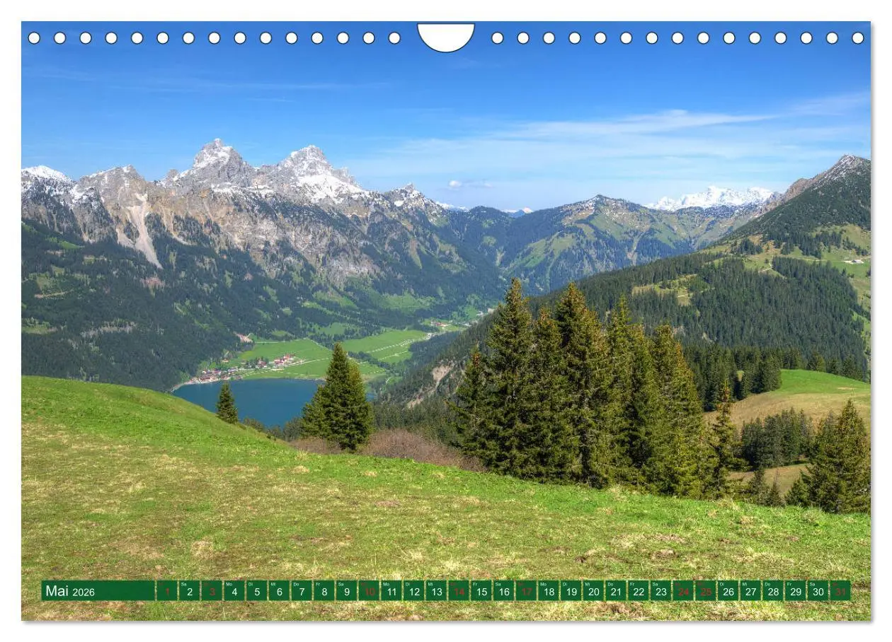 Bild: 9783457823439 | Tannheim und das Tal (Wandkalender 2026 DIN A4 quer), CALVENDO...