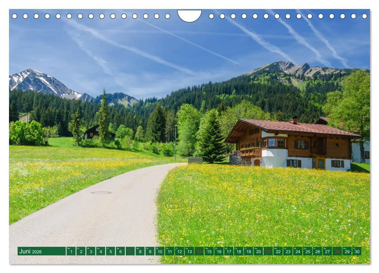 Bild: 9783457823439 | Tannheim und das Tal (Wandkalender 2026 DIN A4 quer), CALVENDO...