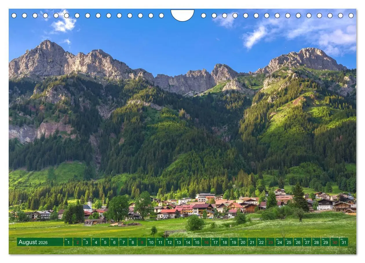 Bild: 9783457823439 | Tannheim und das Tal (Wandkalender 2026 DIN A4 quer), CALVENDO...