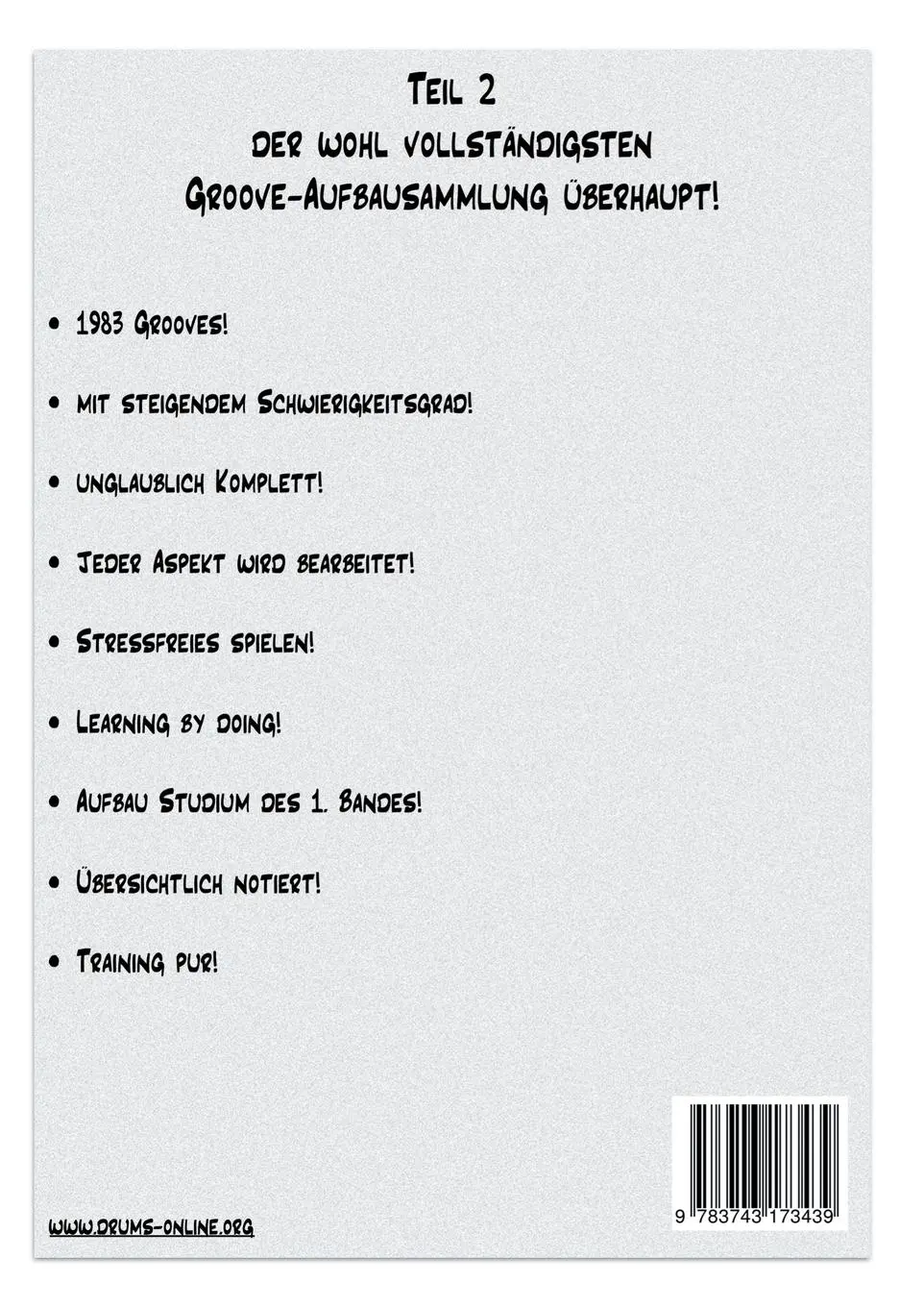 Rückseite: 9783743173439 | Die Große Groove-Schule 2 | Advanced | Thomas Stan Hemken | Buch