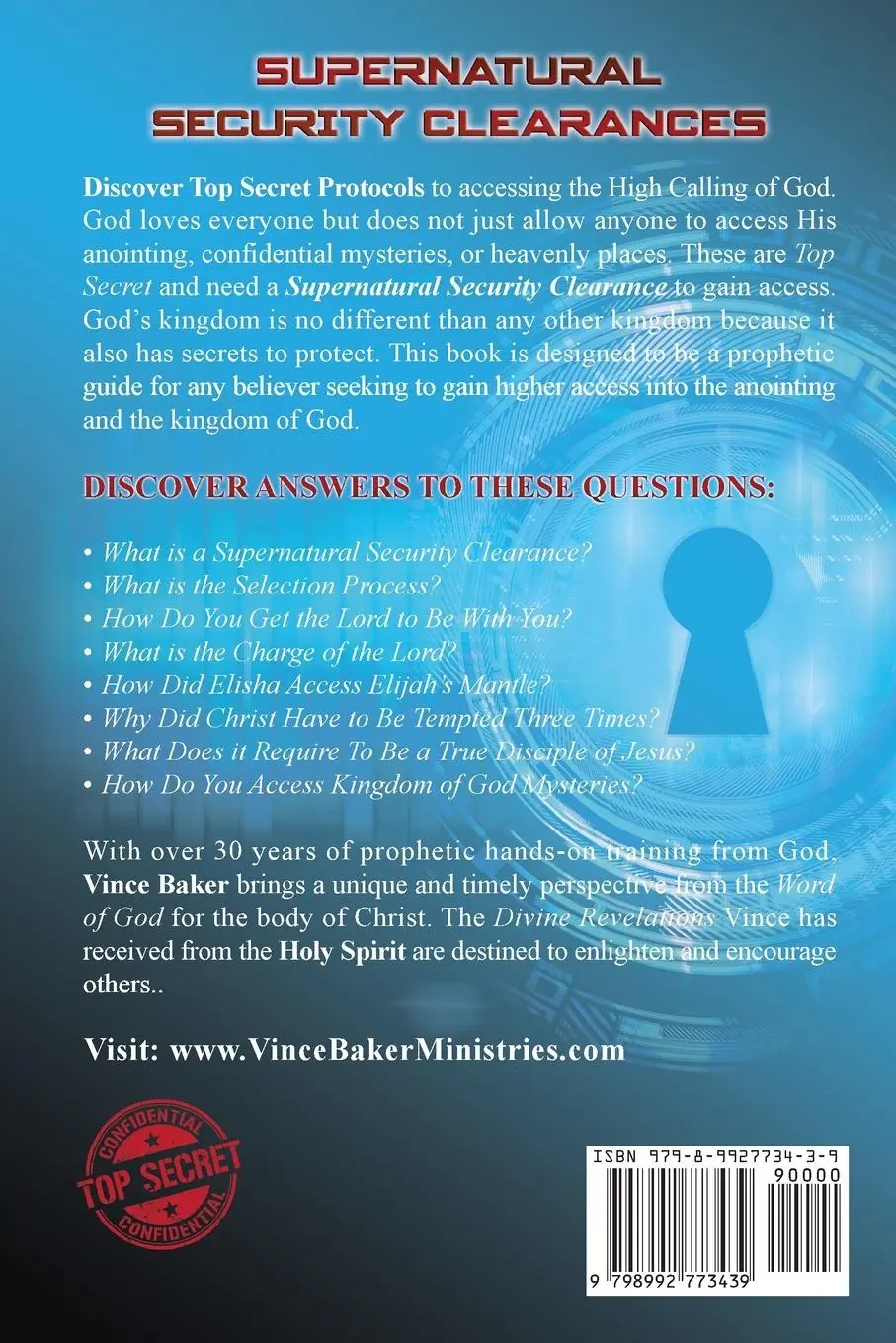 Rückseite: 9798992773439 | Supernatural Security Clearances | Vince Baker | Taschenbuch | 2025