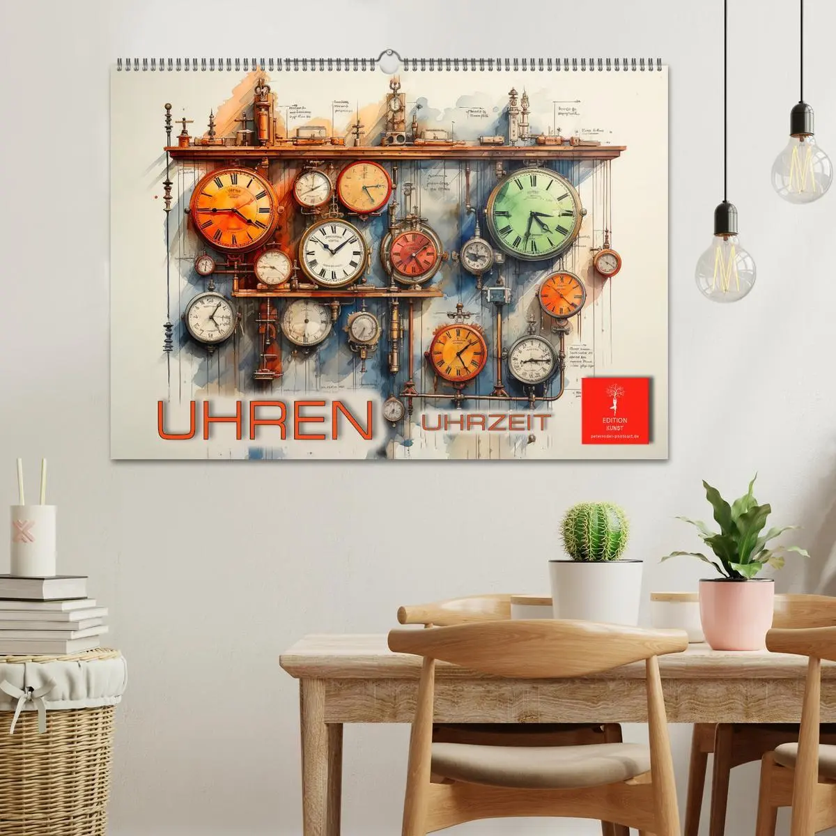Bild: 9783457503539 | Uhren Uhrzeit (Wandkalender 2026 DIN A2 quer), CALVENDO Monatskalender