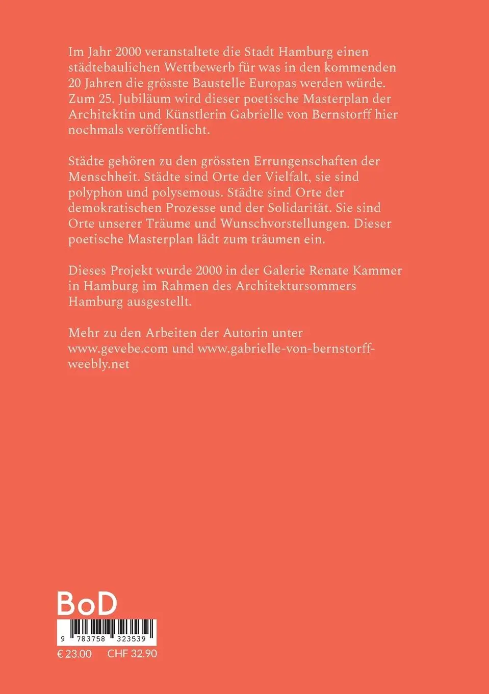 Rückseite: 9783758323539 | Hamburgs Hafencity | Ein Poetischer Masterplan | Bernstorff | Buch