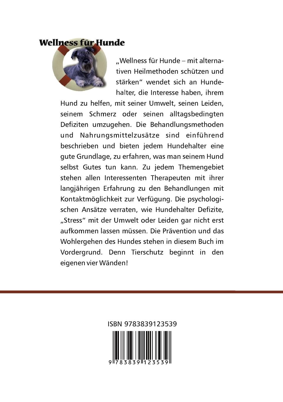 Rückseite: 9783839123539 | Wellness für Hunde | Juliane Walther (u. a.) | Taschenbuch | 120 S.