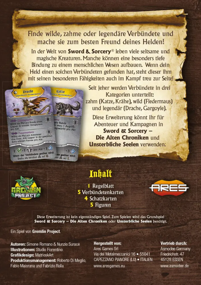 Bild: 4015566603639 | Sword &amp; Sorcery Die Alten Chroniken - Chaotische Verbündete (Spiel)
