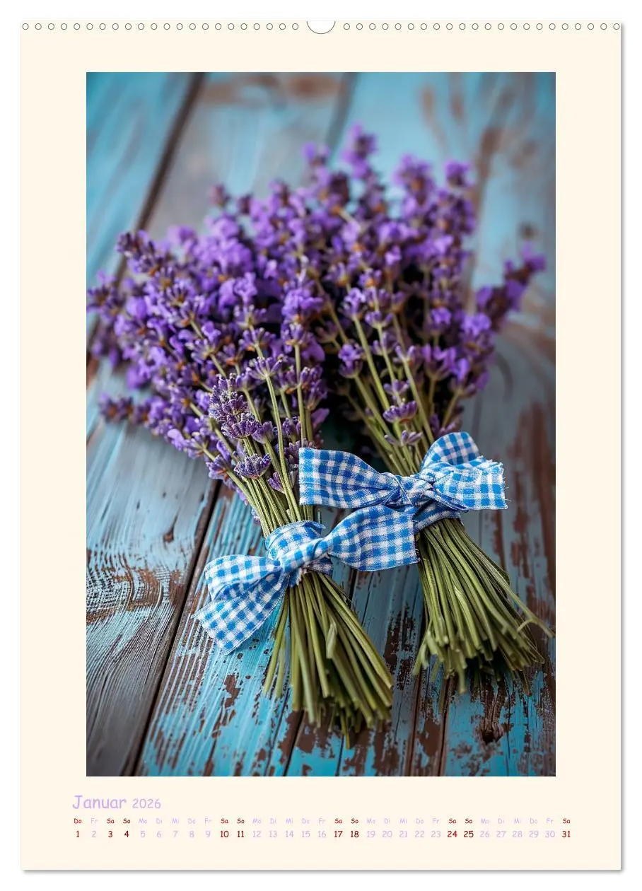 Bild: 9783457283639 | Lavendel (Wandkalender 2026 DIN A2 hoch), CALVENDO Monatskalender