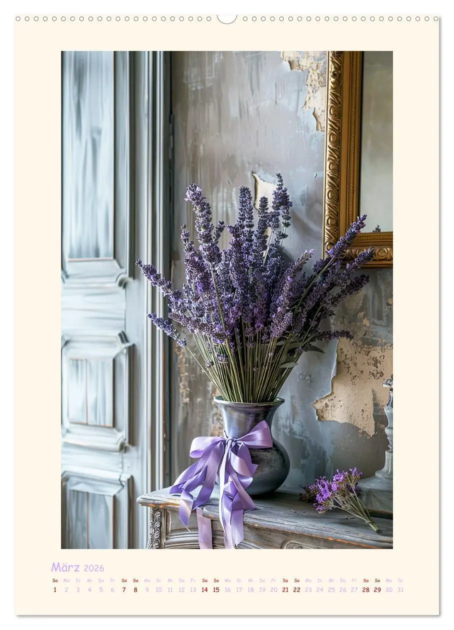 Bild: 9783457283639 | Lavendel (Wandkalender 2026 DIN A2 hoch), CALVENDO Monatskalender
