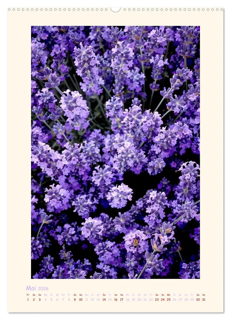 Bild: 9783457283639 | Lavendel (Wandkalender 2026 DIN A2 hoch), CALVENDO Monatskalender