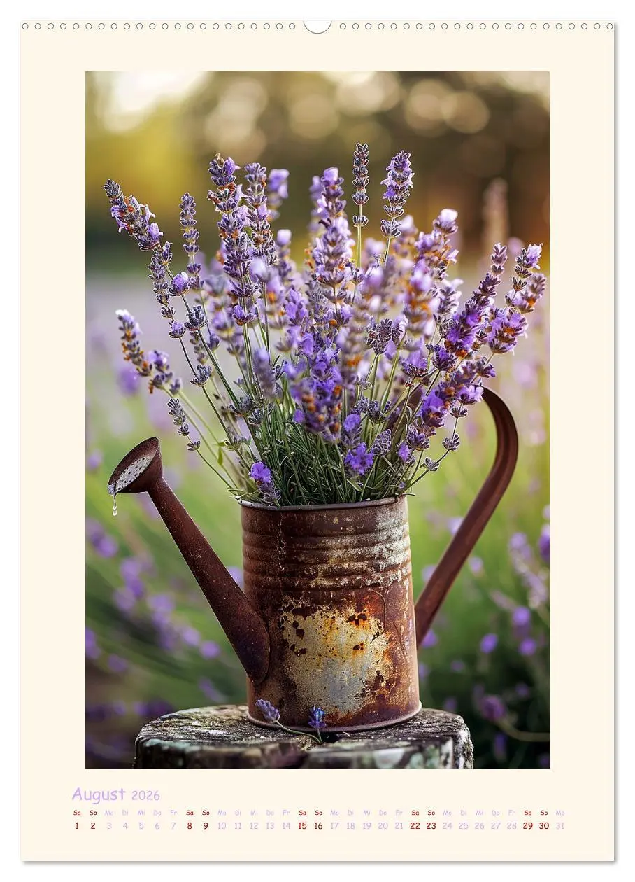 Bild: 9783457283639 | Lavendel (Wandkalender 2026 DIN A2 hoch), CALVENDO Monatskalender