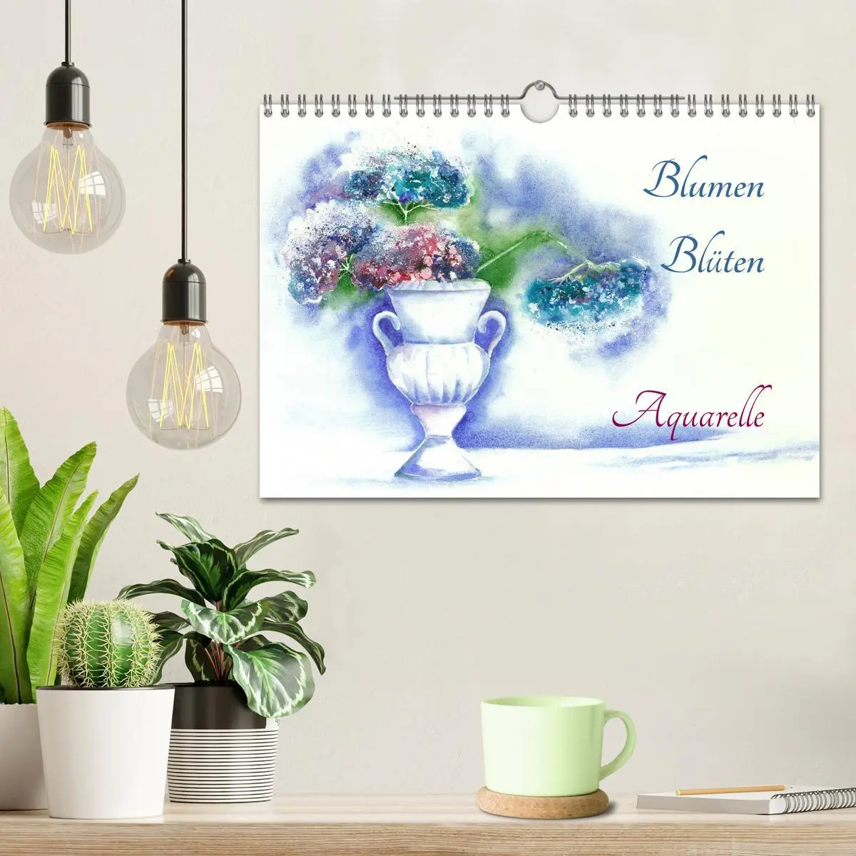 Bild: 9783457973639 | Blumen Blüten Aquarelle (Wandkalender 2026 DIN A4 quer), CALVENDO...