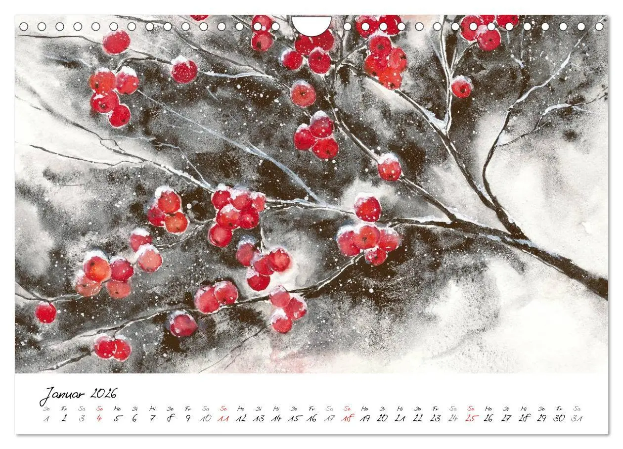 Bild: 9783457973639 | Blumen Blüten Aquarelle (Wandkalender 2026 DIN A4 quer), CALVENDO...