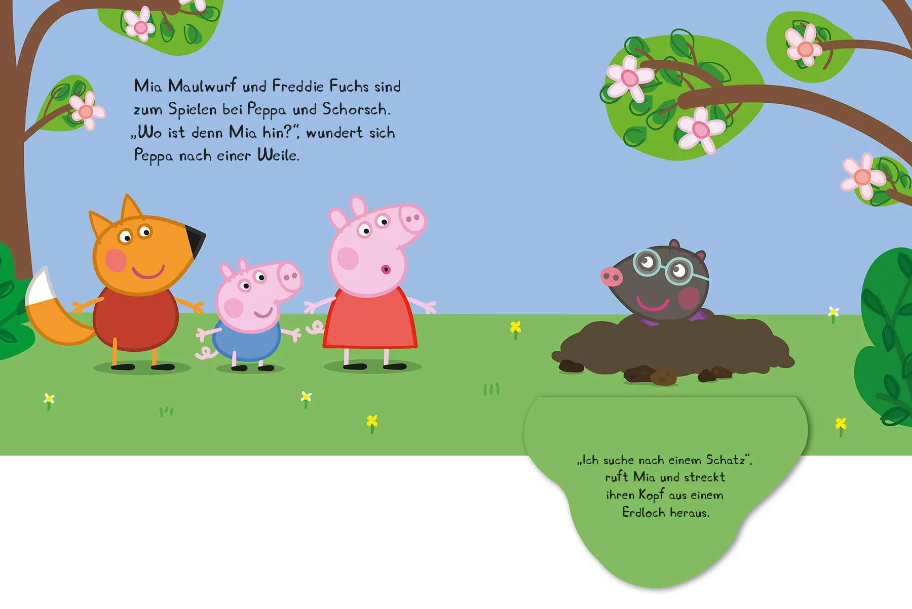 Bild: 9783833243639 | Peppa Pig: Peppa findet einen Schatz - Mein Abenteuer-Klappenbuch