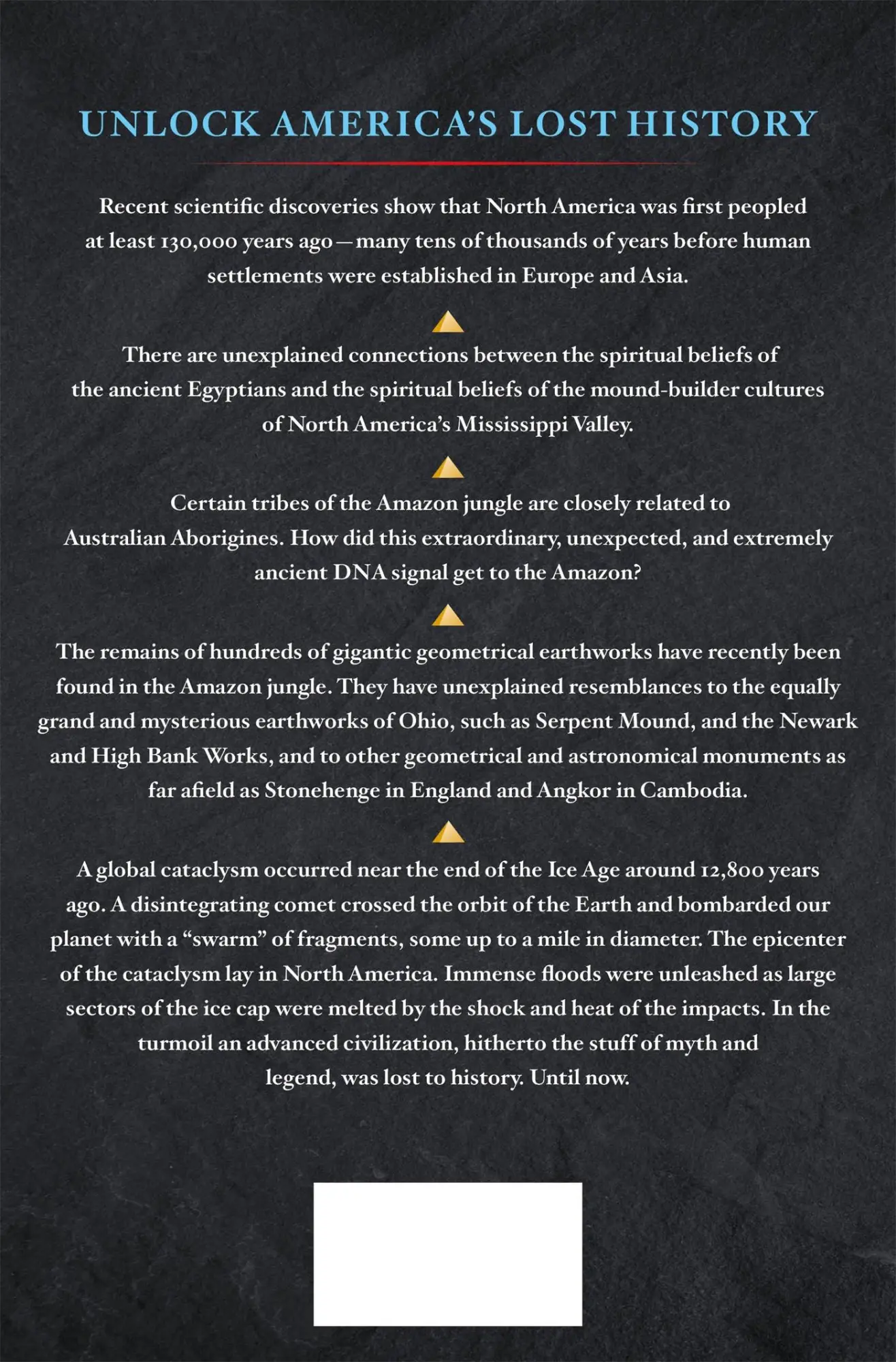 Rückseite: 9781250153739 | America Before | The Key to Earth's Lost Civilization | Graham Hancock