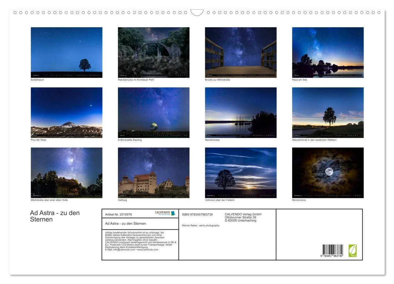 Bild: 9783457963739 | Ad Astra - zu den Sternen (Wandkalender 2026 DIN A2 quer), CALVENDO...