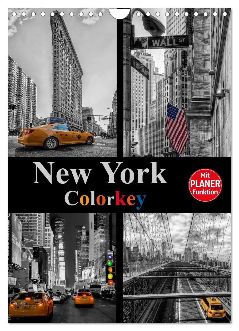 Cover: 9783516433739 | New York Colorkey (Wandkalender 2026 DIN A4 hoch), CALVENDO...