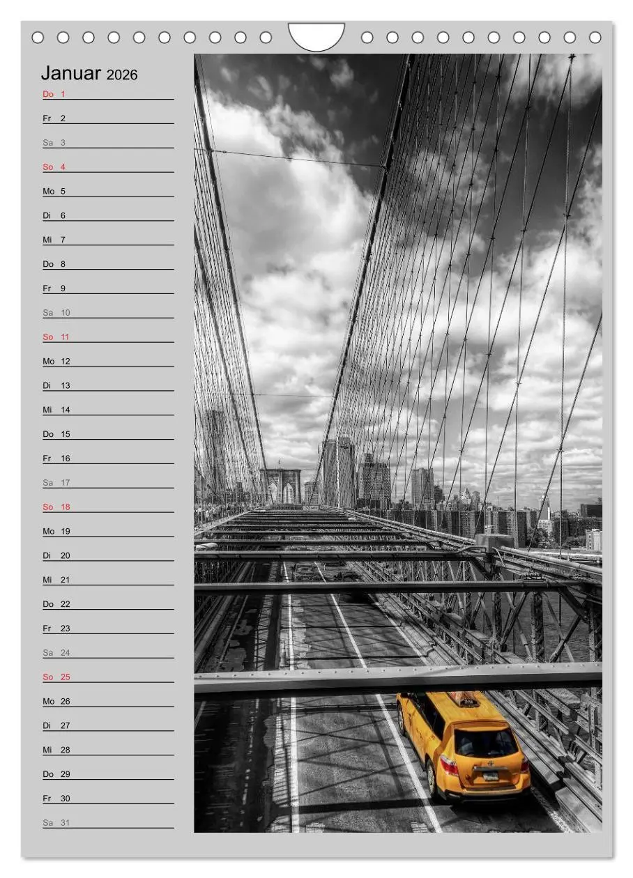 Bild: 9783516433739 | New York Colorkey (Wandkalender 2026 DIN A4 hoch), CALVENDO...