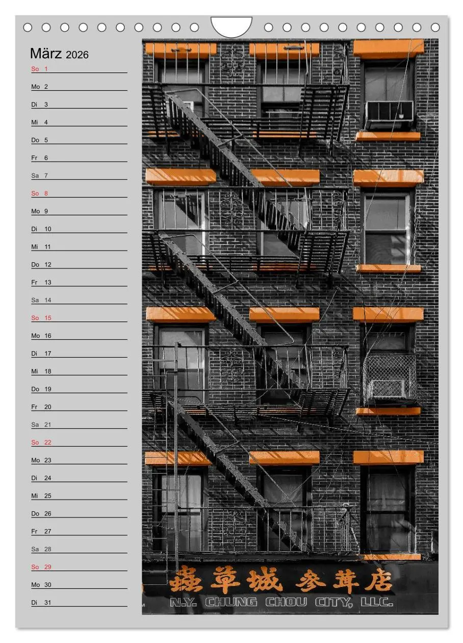 Bild: 9783516433739 | New York Colorkey (Wandkalender 2026 DIN A4 hoch), CALVENDO...