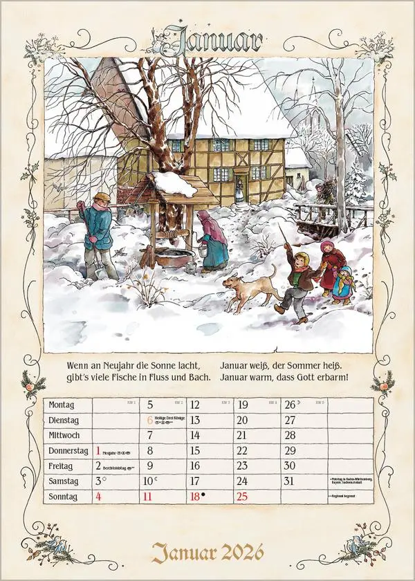 Bild: 9783731883739 | Bauernkalender 2026 | Verlag Korsch | Kalender | 13 S. | Deutsch