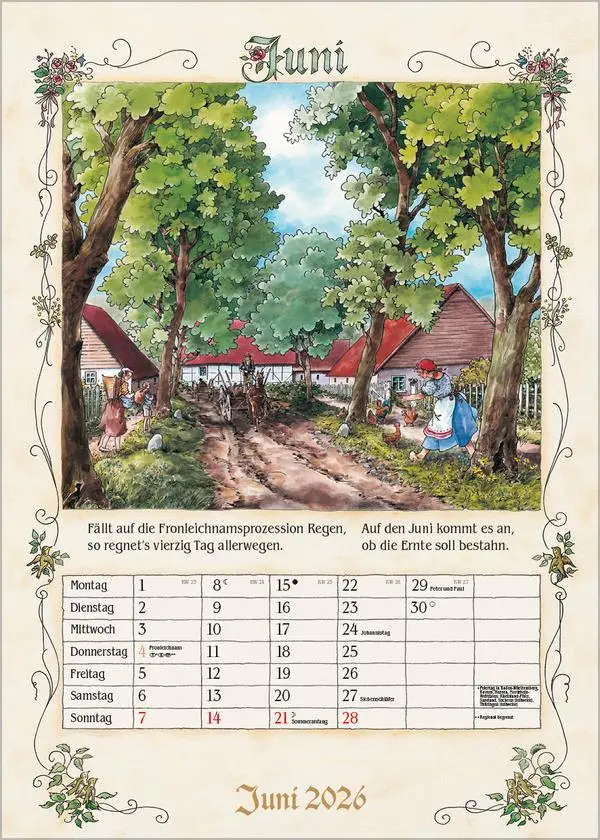 Bild: 9783731883739 | Bauernkalender 2026 | Verlag Korsch | Kalender | 13 S. | Deutsch