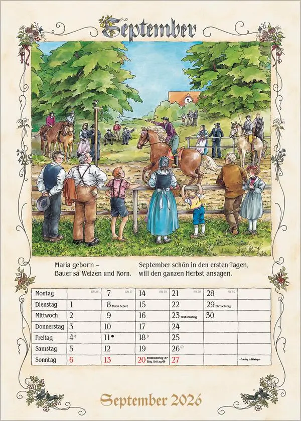 Bild: 9783731883739 | Bauernkalender 2026 | Verlag Korsch | Kalender | 13 S. | Deutsch