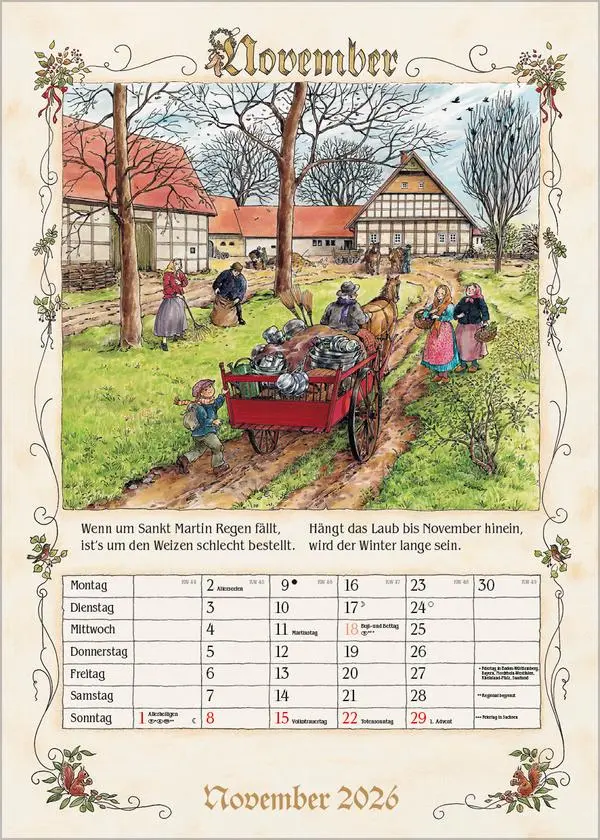 Bild: 9783731883739 | Bauernkalender 2026 | Verlag Korsch | Kalender | 13 S. | Deutsch